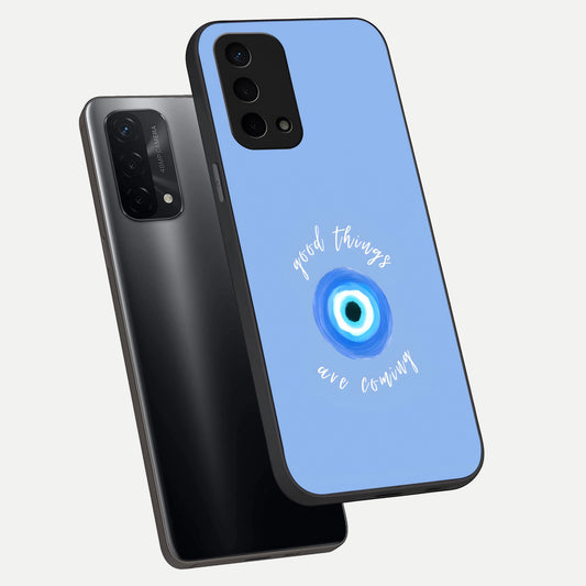  Bright Future Ahead phone case For Oppo A74 5G showing premium glass back cover with detailed artwork