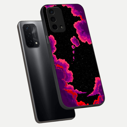  Galaxy Dream Frame phone case For Oppo A74 5G showing premium glass back cover with detailed artwork