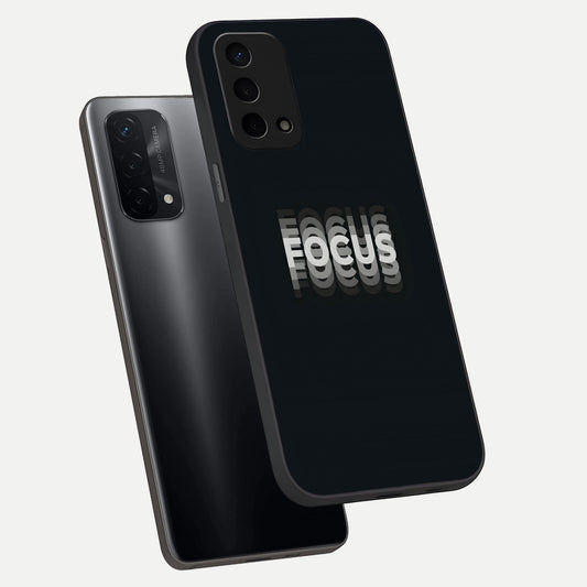  Mono Focus Vision phone case For Oppo A74 5G showing premium glass back cover with detailed artwork