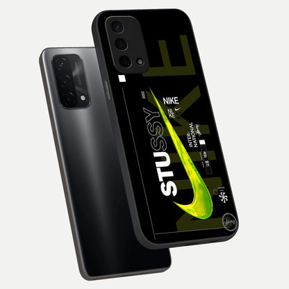  Neon Street Edition phone case For Oppo A74 5G showing premium glass back cover with detailed artwork
