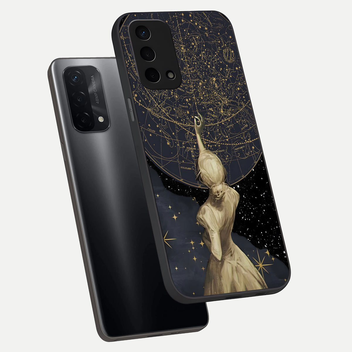  Taylor Swift Girl phone case For Oppo A74 5G showing premium glass back cover with detailed artwork