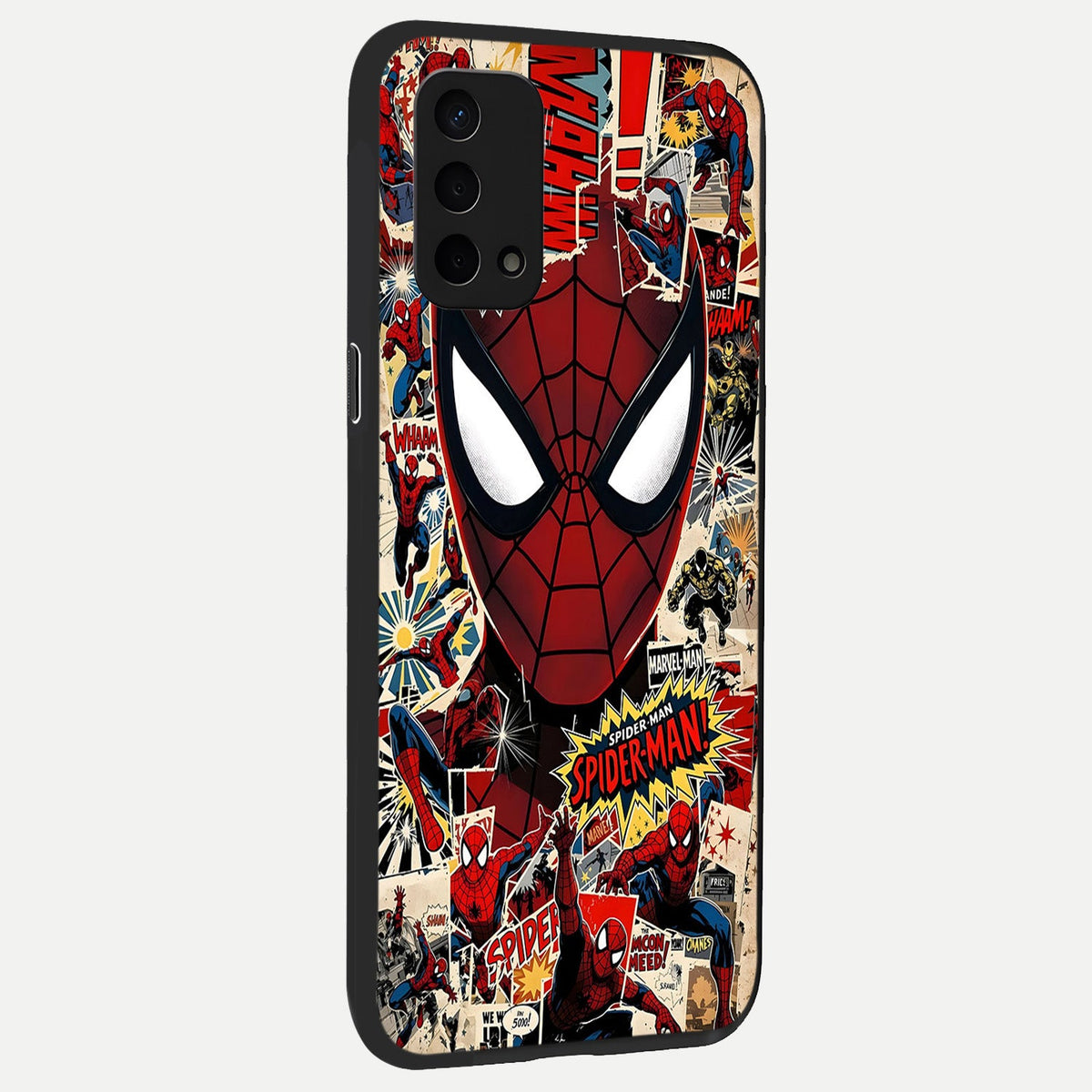  Aesthetic Wonder Spider back cover For Oppo A74 5G slim fit glass case with vibrant aesthetic design