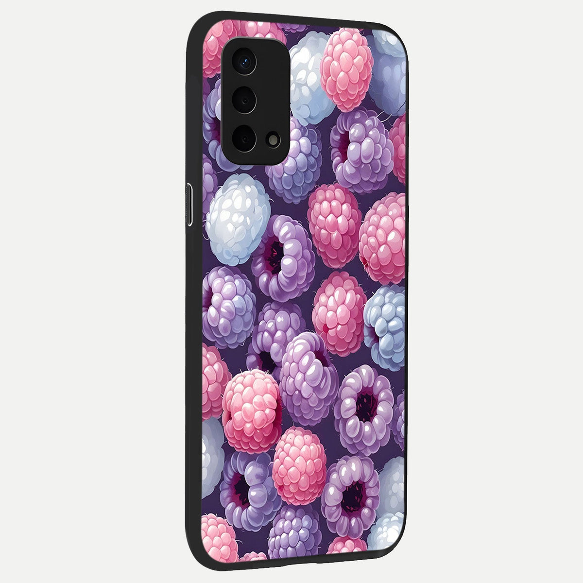  Berry Candy Pop back cover For Oppo A74 5G slim fit glass case with vibrant aesthetic design