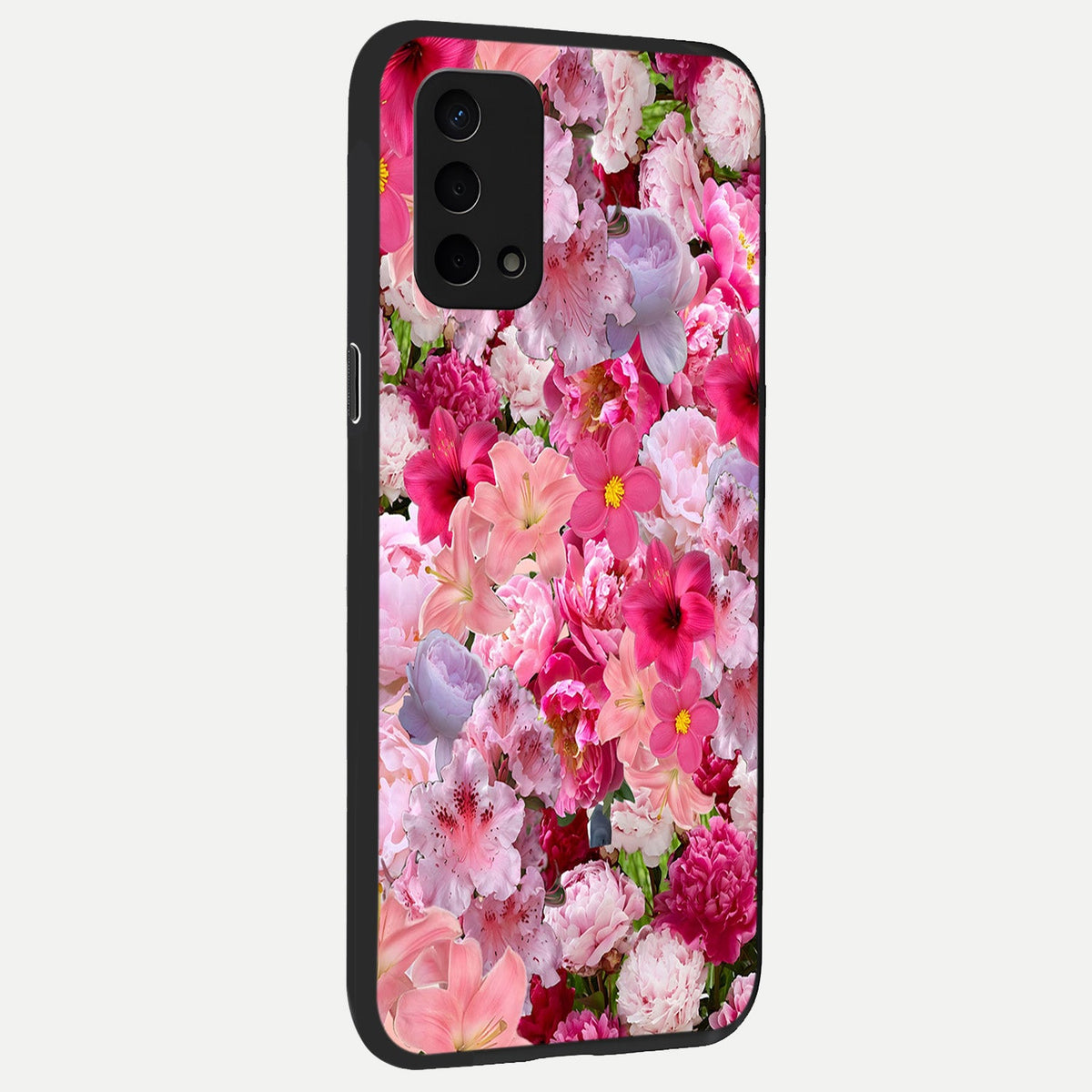  Bloom Crush Fantasy back cover For Oppo A74 5G slim fit glass case with vibrant aesthetic design
