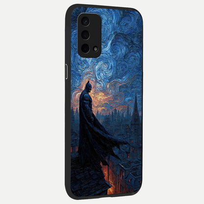  Dark Knight Dusk back cover For Oppo A74 5G slim fit glass case with vibrant aesthetic design
