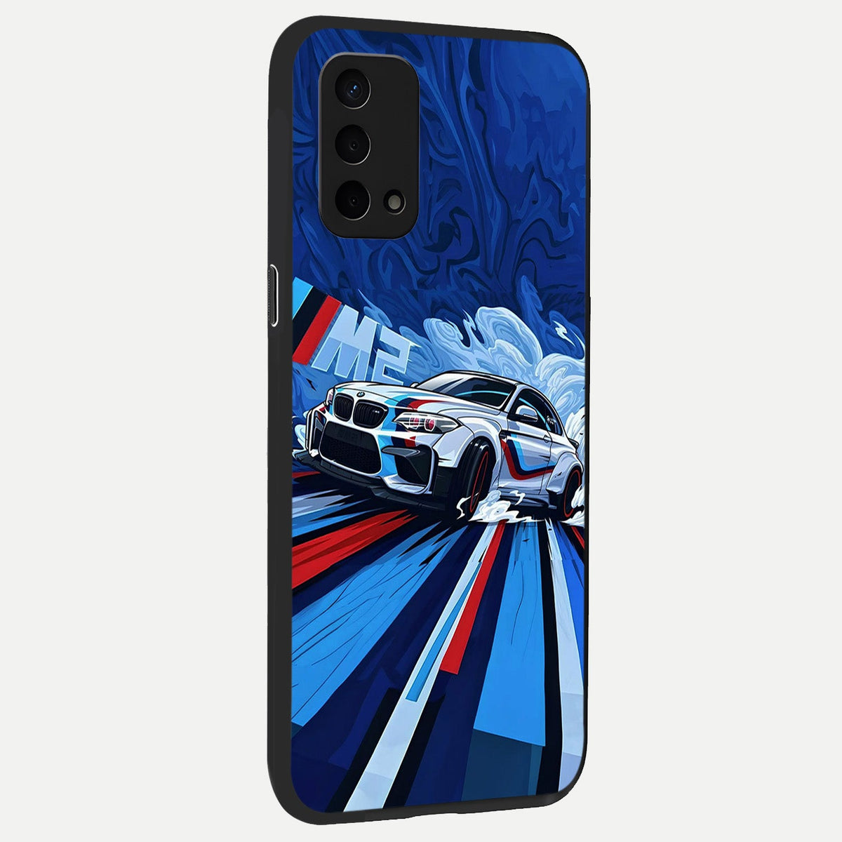  Drift Power Rush back cover For Oppo A74 5G slim fit glass case with vibrant aesthetic design