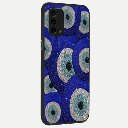  Galaxy Eye Flow back cover For Oppo A74 5G slim fit glass case with vibrant aesthetic design