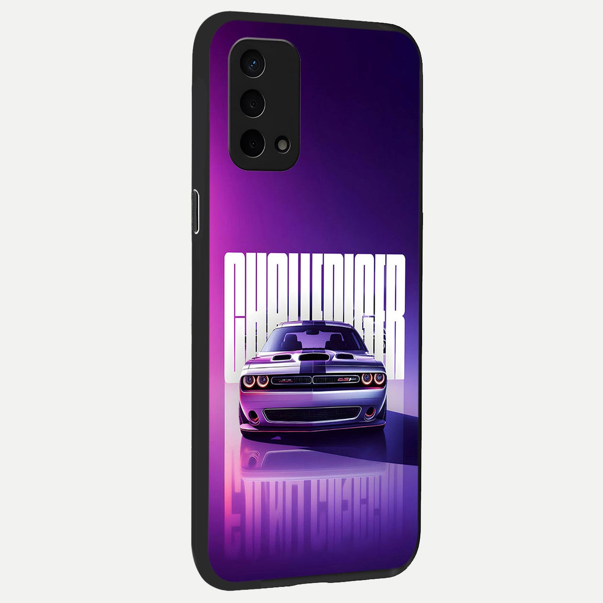  Midnight Muscle Ride back cover For Oppo A74 5G slim fit glass case with vibrant aesthetic design