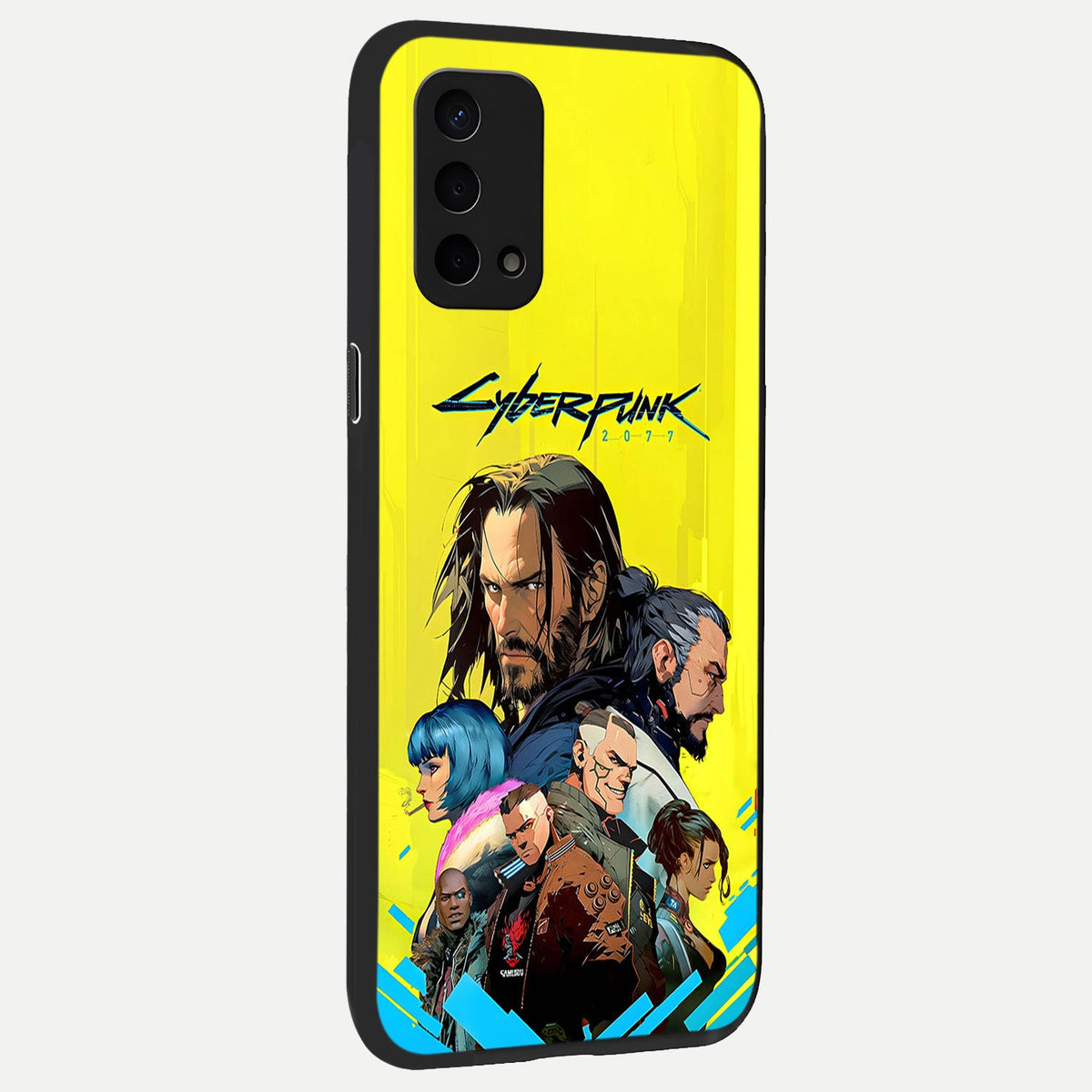  Neon Rebel Genesis back cover For Oppo A74 5G slim fit glass case with vibrant aesthetic design
