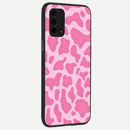  Pinkish Scenery back cover For Oppo A74 5G slim fit glass case with vibrant aesthetic design