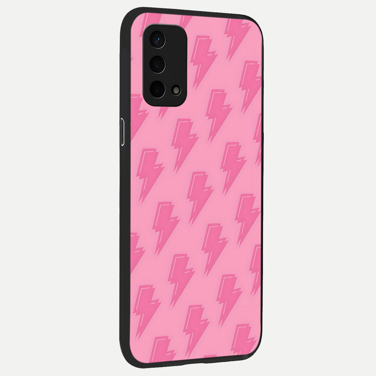  Pink Moo Magic back cover For Oppo A74 5G slim fit glass case with vibrant aesthetic design