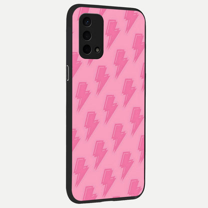  Pink Moo Magic back cover For Oppo A74 5G slim fit glass case with vibrant aesthetic design