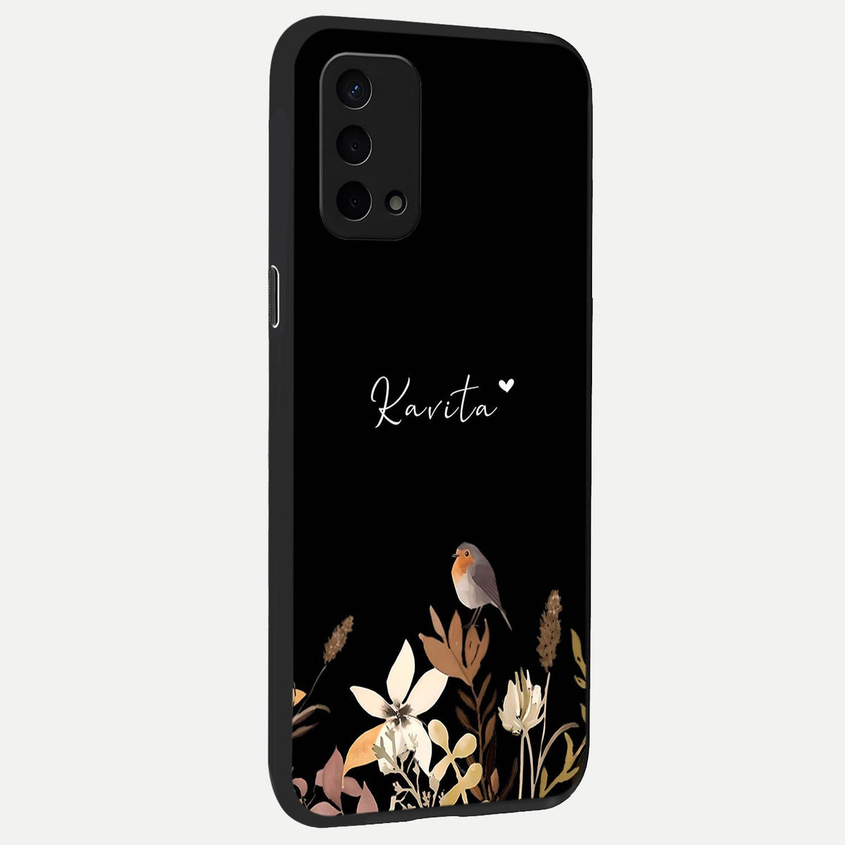  Quiet Garden Tune Custom Name back cover For Oppo A74 5G slim fit glass case with vibrant aesthetic design