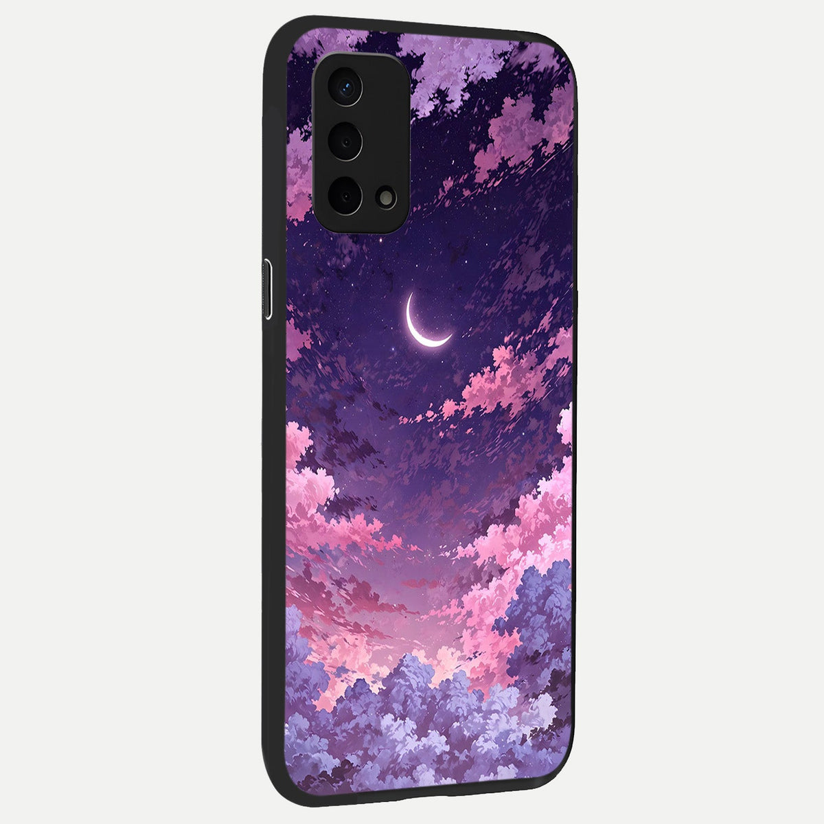  Sky Drift Clouds back cover For Oppo A74 5G slim fit glass case with vibrant aesthetic design