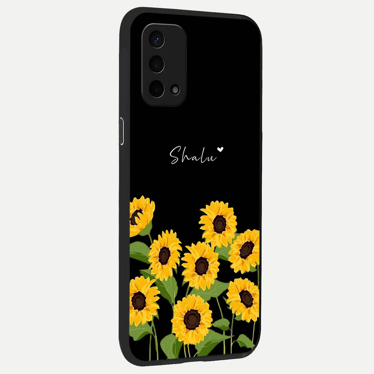  Sunflower Sky Bloom back cover For Oppo A74 5G slim fit glass case with vibrant aesthetic design