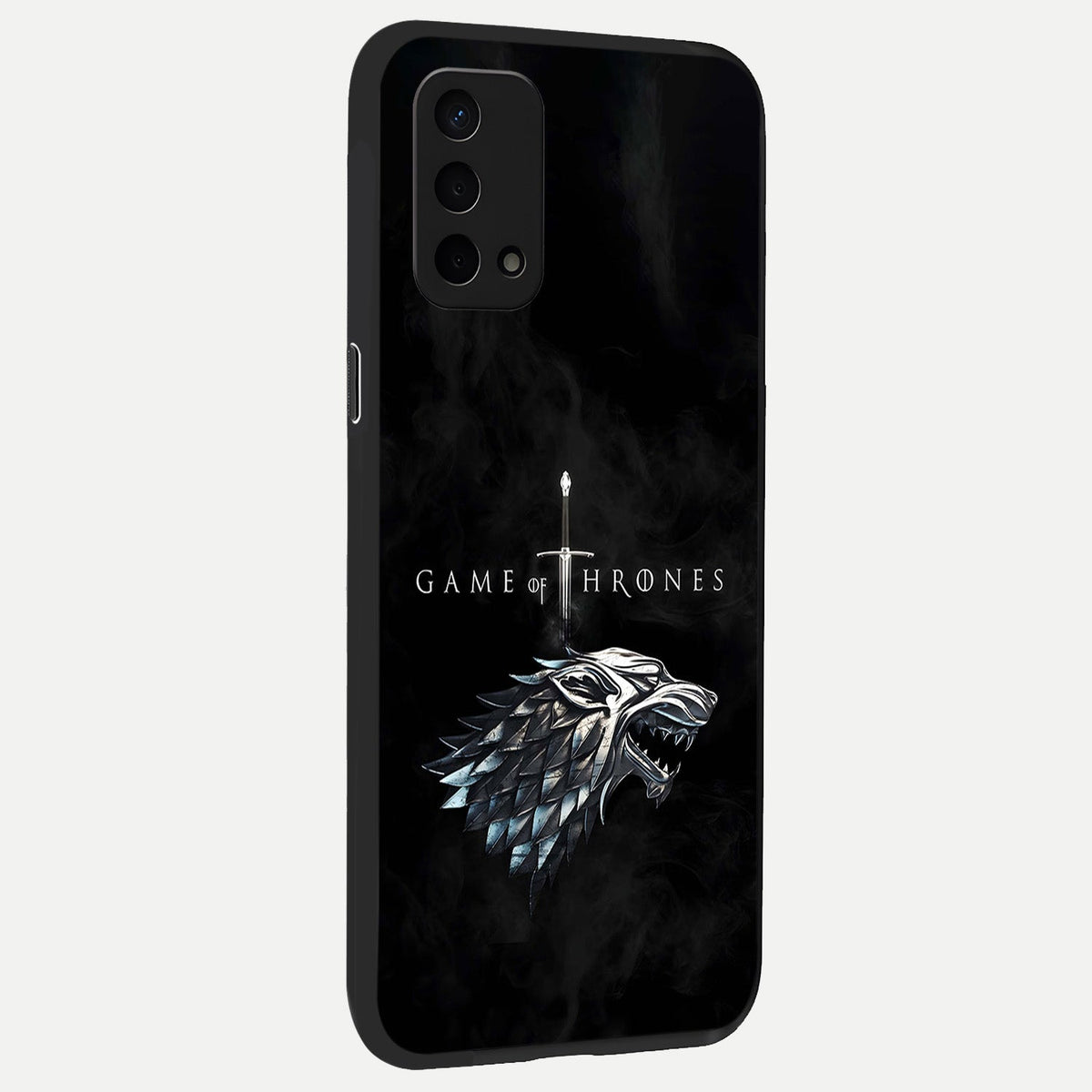  Throne Wolf Legacy back cover For Oppo A74 5G slim fit glass case with vibrant aesthetic design