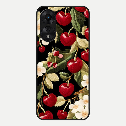  Blooming Spendor Bird Glass Case For Oppo A78 5G back cover – full design glossy printed glass finish