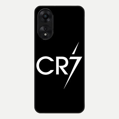  CR7 Elite Strike Glass Case For Oppo A78 5G back cover – full design glossy printed glass finish