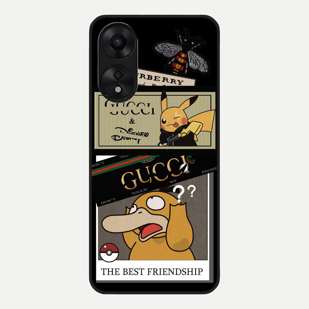  Cartoon Brand Play Mashup Glass Case For Oppo A78 5G back cover – full design glossy printed glass finish