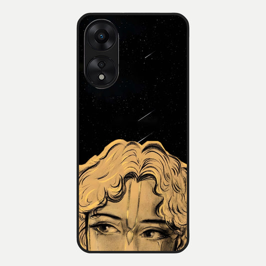  Celestial Gods Plan Glass Case For Oppo A78 5G back cover – full design glossy printed glass finish