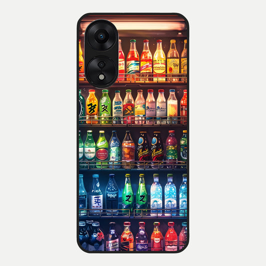  Colorfull Tree Glass Case For Oppo A78 5G back cover – full design glossy printed glass finish