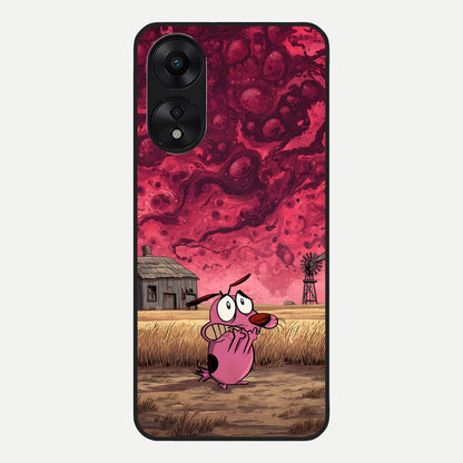  Courage Under Sky Glass Case For Oppo A78 5G back cover – full design glossy printed glass finish
