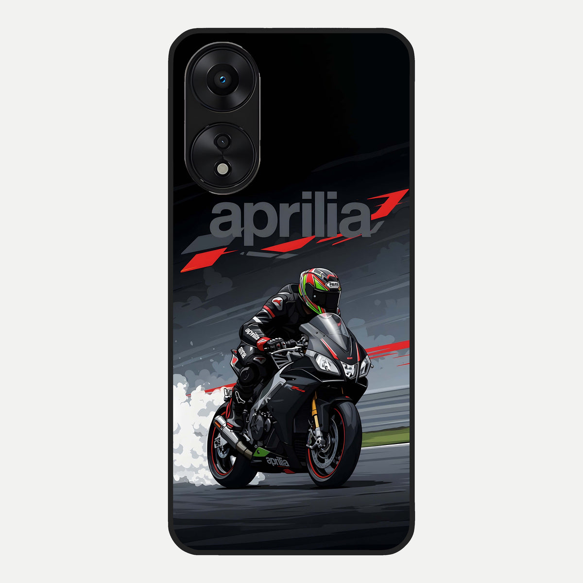  Dark Aprilla Glass Case For Oppo A78 5G back cover – full design glossy printed glass finish