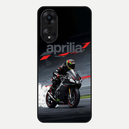  Dark Aprilla Glass Case For Oppo A78 5G back cover – full design glossy printed glass finish