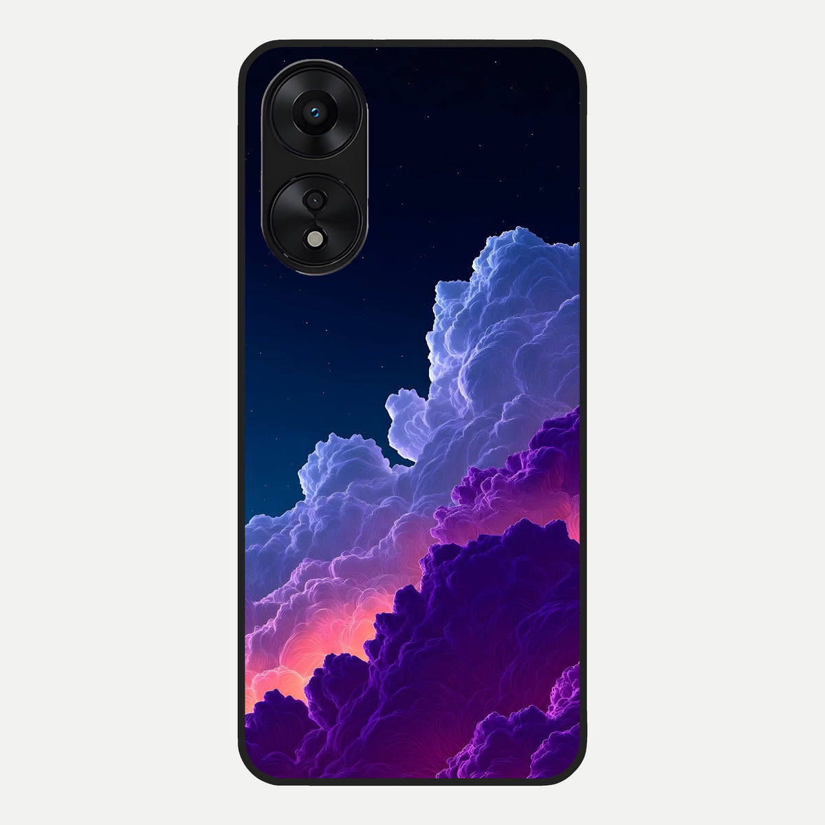  Dreamy Cloud Skies Glass Case For Oppo A78 5G back cover – full design glossy printed glass finish