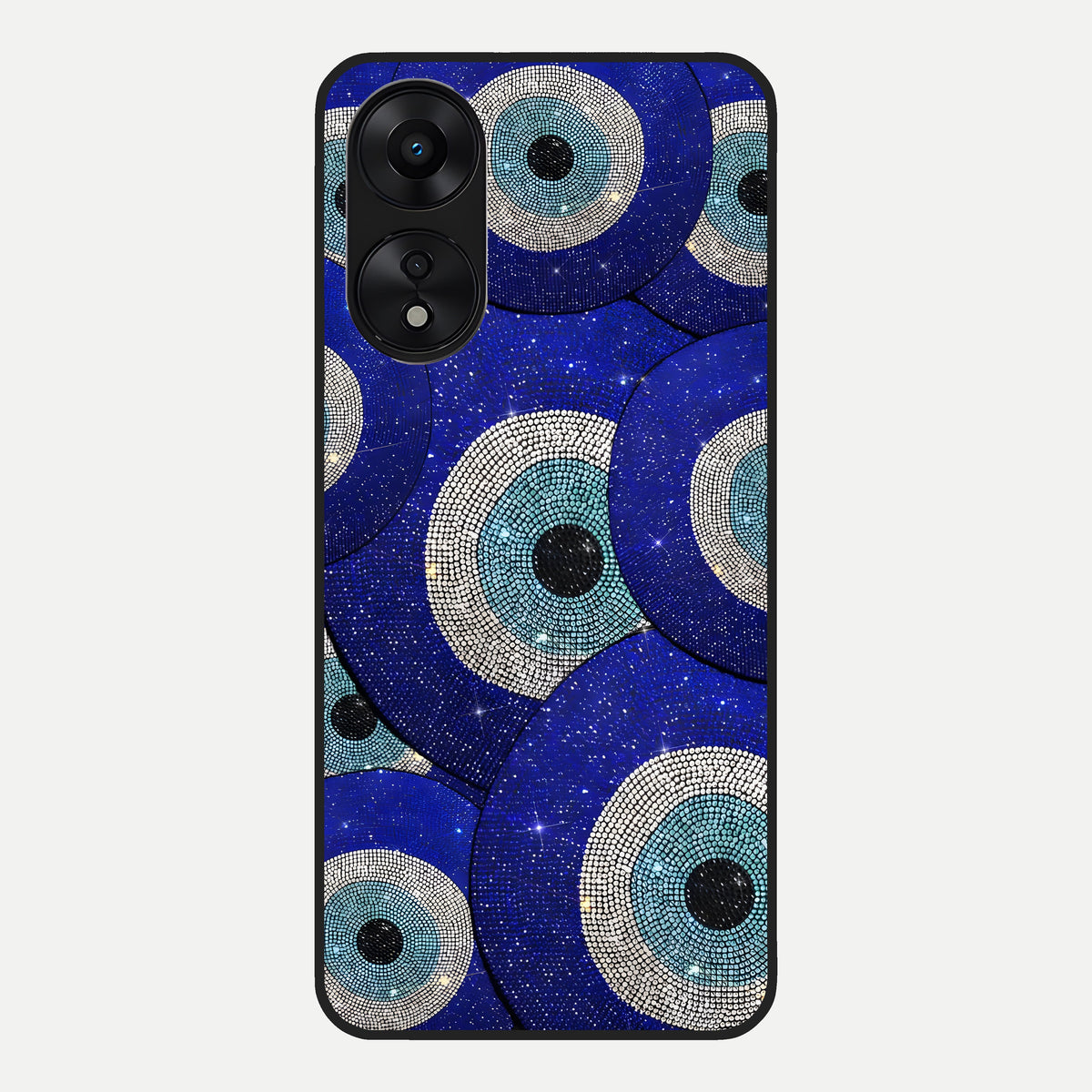 Galaxy Eye Flow Glass Case For Oppo A78 5G back cover – full design glossy printed glass finish