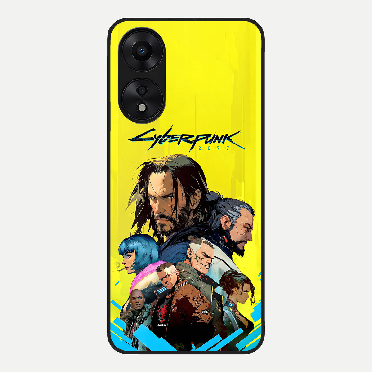  Neon Rebel Genesis Glass Case For Oppo A78 5G back cover – full design glossy printed glass finish
