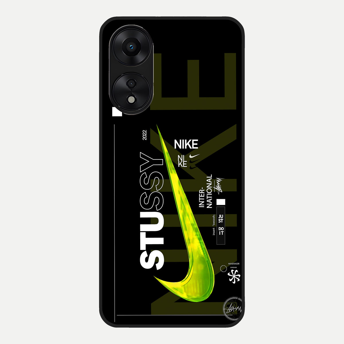 Neon Street Edition Glass Case For Oppo A78 5G back cover – full design glossy printed glass finish