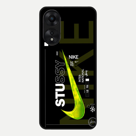  Neon Street Edition Glass Case For Oppo A78 5G back cover – full design glossy printed glass finish