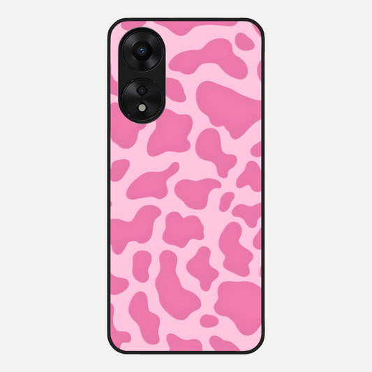  Pinkish Scenery Glass Case For Oppo A78 5G back cover – full design glossy printed glass finish