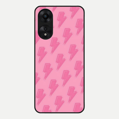  Pink Moo Magic Glass Case For Oppo A78 5G back cover – full design glossy printed glass finish