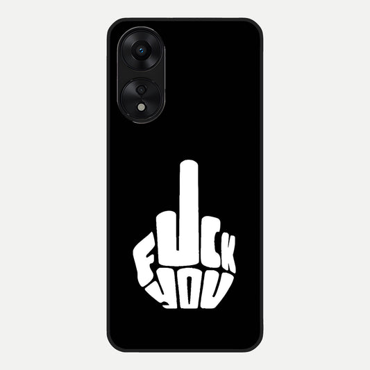  Rebel Mode On Glass Case For Oppo A78 5G back cover – full design glossy printed glass finish