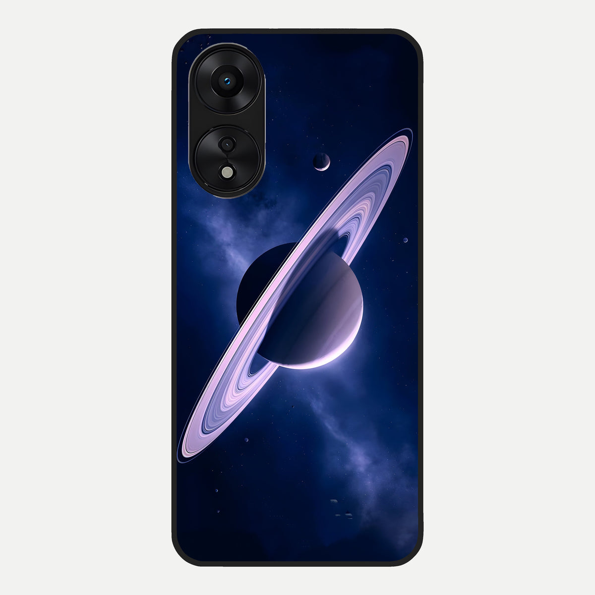  Saturn Ring Mystique Glass Case For Oppo A78 5G back cover – full design glossy printed glass finish