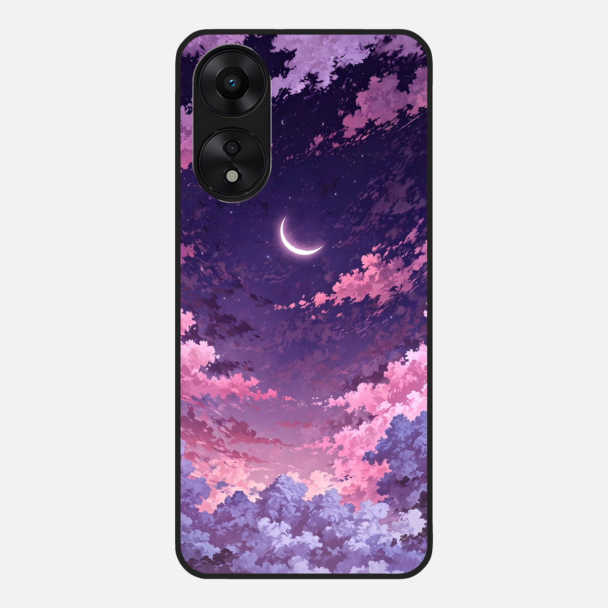  Sky Drift Clouds Glass Case For Oppo A78 5G back cover – full design glossy printed glass finish