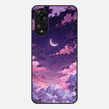  Sky Drift Clouds Glass Case For Oppo A78 5G back cover – full design glossy printed glass finish