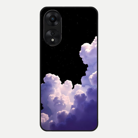  Starlit Night Whispers Glass Case For Oppo A78 5G back cover – full design glossy printed glass finish