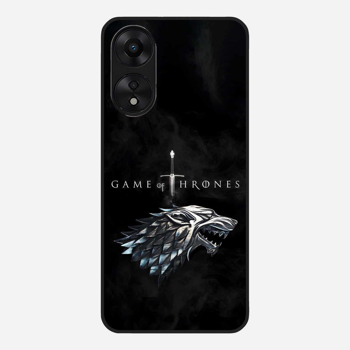  Throne Wolf Legacy Glass Case For Oppo A78 5G back cover – full design glossy printed glass finish