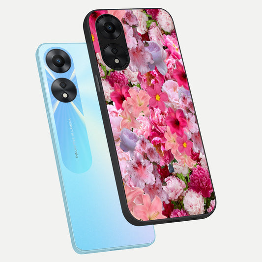  Bloom Crush Fantasy phone case For Oppo A78 5G showing premium glass back cover with detailed artwork