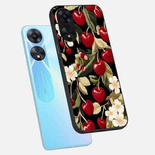  Blooming Spendor Bird phone case For Oppo A78 5G showing premium glass back cover with detailed artwork