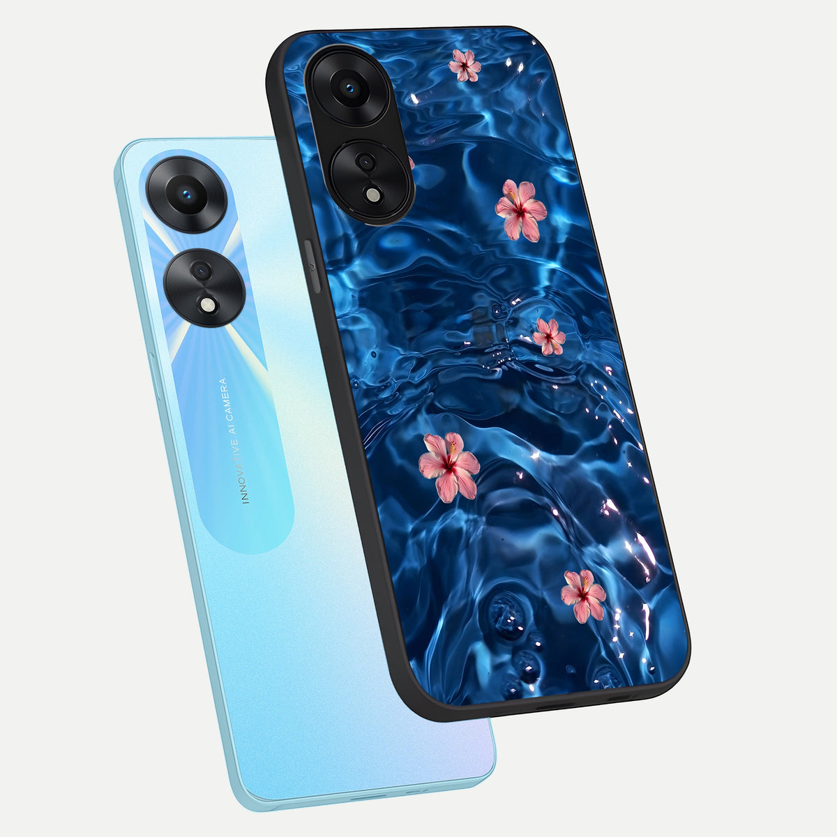  Bloom Thread Art phone case For Oppo A78 5G showing premium glass back cover with detailed artwork