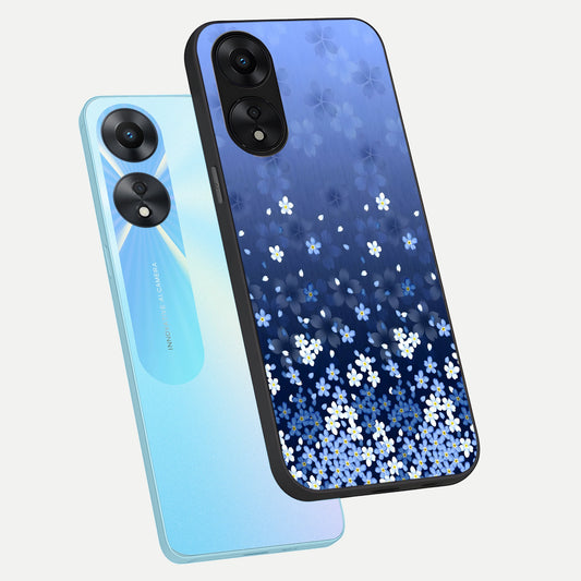  Blue Starry phone case For Oppo A78 5G showing premium glass back cover with detailed artwork