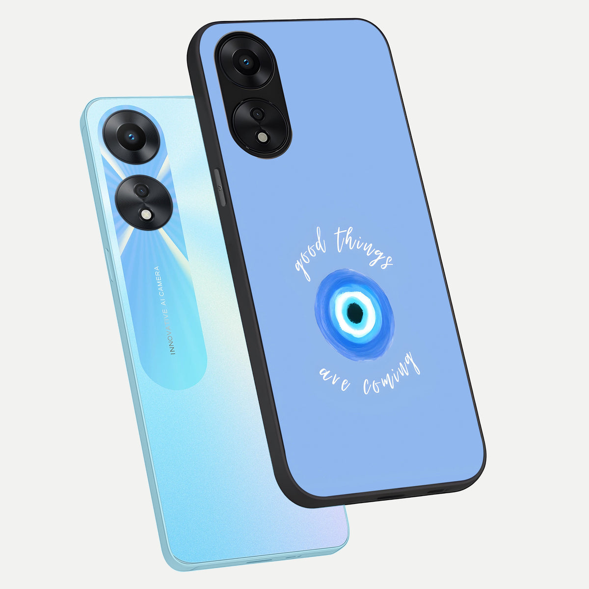  Bright Future Ahead phone case For Oppo A78 5G showing premium glass back cover with detailed artwork