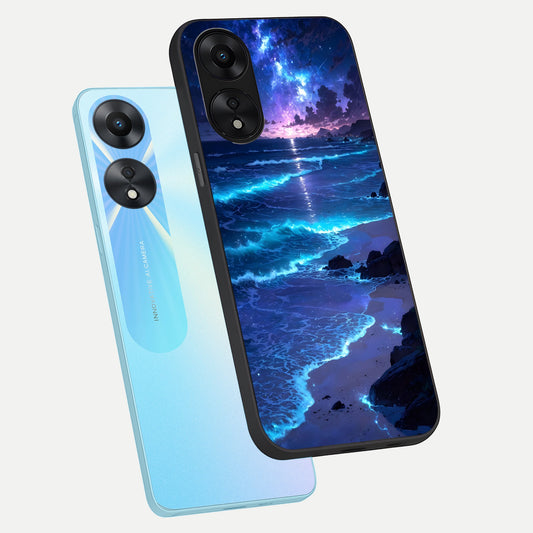  Classic Damn Look phone case For Oppo A78 5G showing premium glass back cover with detailed artwork