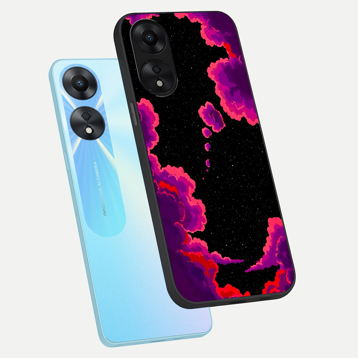  Galaxy Dream Frame phone case For Oppo A78 5G showing premium glass back cover with detailed artwork