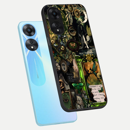  Mystic Woods Secret phone case For Oppo A78 5G showing premium glass back cover with detailed artwork