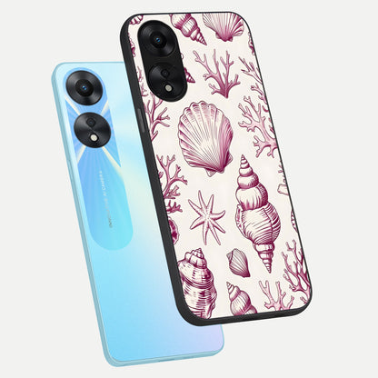  Pink Power Sparks phone case For Oppo A78 5G showing premium glass back cover with detailed artwork